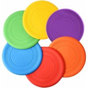 Kids Flying Disc Toy Outdoor Playing Lawn Game Disk Flyer for Kindergarten Soft